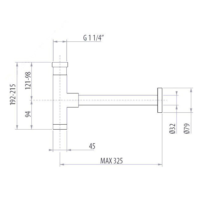 Gattoni Accessori Сифон 1/1,4&amp;quot; для раковины, цвет хром 0162/00C0