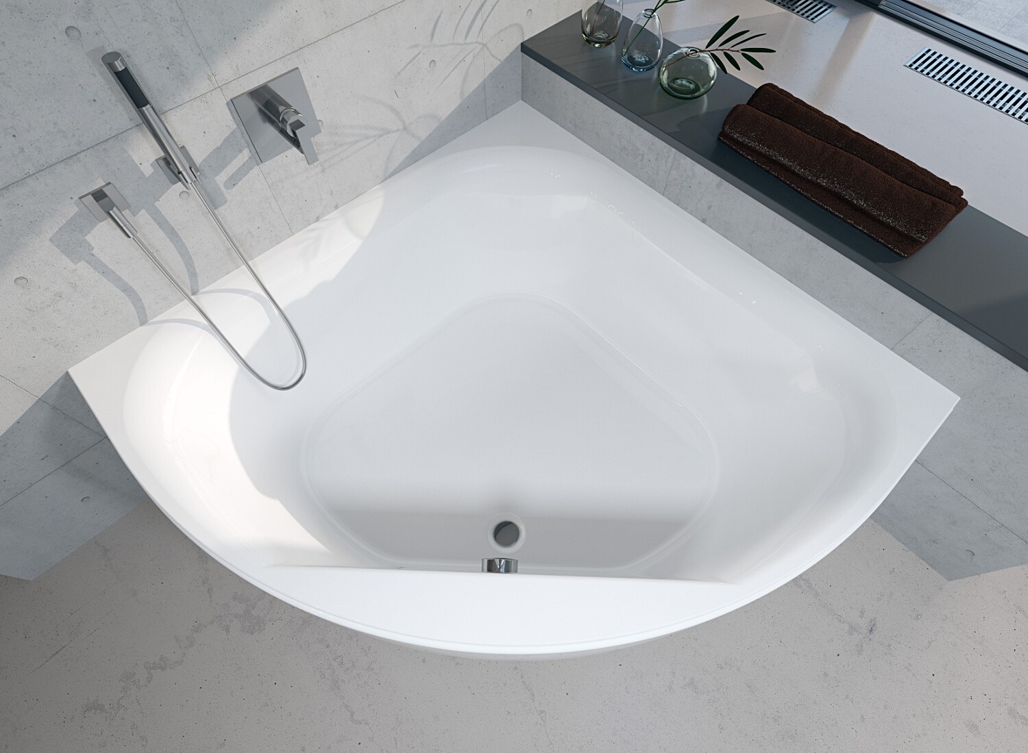 Ванна акриловая RIHO Atlanta 140x140 без гидромассажа BB7000500000000
