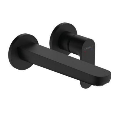 72528670 Hansgrohe Rebris S Смеситель для раковины, настенный, цвет: черный матовый