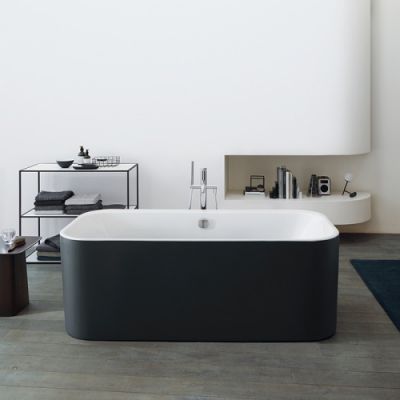 Duravit Happy D.2 Plus Ванна акриловая 180х80см, отдельностоящая, бесшовная панель, слив-перелив, цвет: graphite supermatt 7004538