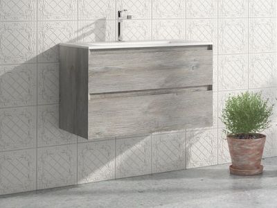IBX MARINA, тумба под раковину 80 см, 2 ящика наружных, цвет нило