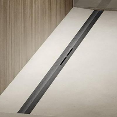 TECEdrainprofile Дренажная система 80см, цвет: PVD Brushed stainless steel, black/сатин, черный 670821