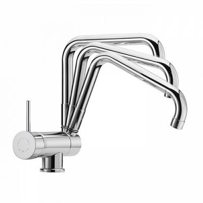 Carlo Frattini Kitchen Смеситель для кухни опускающимся изливом, цвет: хром F7009CR