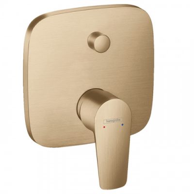 Hansgrohe Talis E Смеситель для ванны, встраиваемый, с переключателем потоков, внешняя часть, цвет: шлифованная бронза 71474140