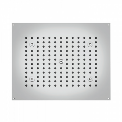 BOSSINI DREAM-RECTANGULAR Верхний душ 470 x 370 мм с 4 LED RGB, блок питания/управления, Cromoterapia, цвет: хром H37450.030