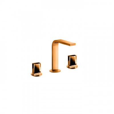 Fantini Venezia In Смеситель для раковины, 3 отв., излив: 150 мм, цвет: Matt Copper PVD 29 P9 N504S