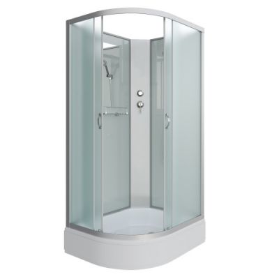 Душ.каб. NG-33394-14RBK (1300х900х2000) средний поддон (26см) стекломатовое