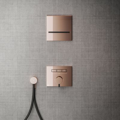 Gessi Hi-Fi Смеситель для душа, с включением до 3 источника одновременно, внешняя часть, цвет: Copper PVD 63081#030