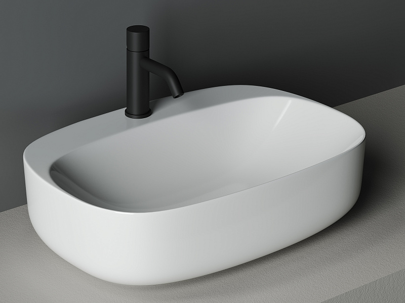 Умывальник чаша накладная овальная Ceramica Nova Element 595*420
