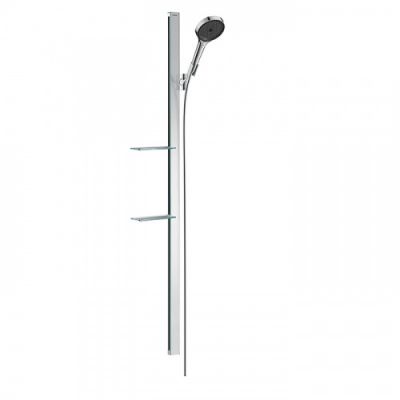 Hansgrohe Rainfinity Душевой набор (ручной душ 130мм, 3jet, штанга 900мм, держатель, шланг), цвет: хром 27674000
