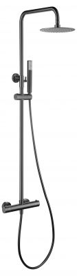 Душевая термостатическая стойка, Imex Genova, black gun metal pvd