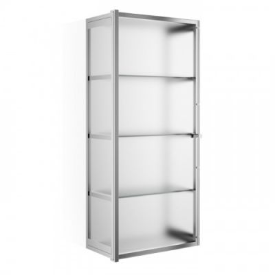 Decor Walther Glas S 3 Шкафчик подвесной 35x19x80см, стекло матовое, цвет: хром 602406