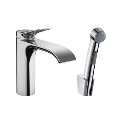 75210000 Hansgrohe Vivenis Смеситель для раковины, 1 отв., с набором для биде и со шлангом 160см., цвет: хром