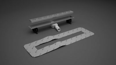 Линейный душевой трап 850 см. RADAWAY с декоративной решёткой Steel
