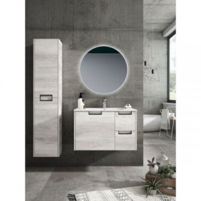 Xpertials SASER, круглое зеркало 80 см, LED свет, вкл/выкл с диммером, антизапотевание
