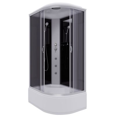 Душ.каб. NG-2510-14LG (1200х800х2150) высокий поддон(40см) стекло тонированное