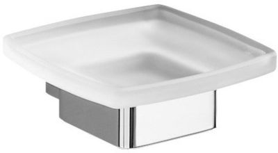 Gedy G-Lounge, настенная стеклянная мыльница, цвет хром 5411(13)