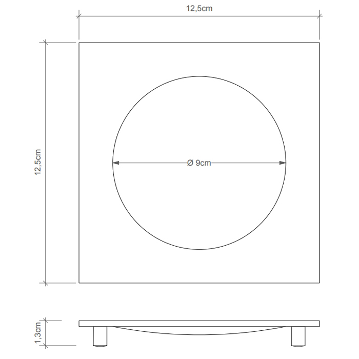 Decor Walther Cube DW 351 Мыльница настольная, цвет: золото матовое 837282