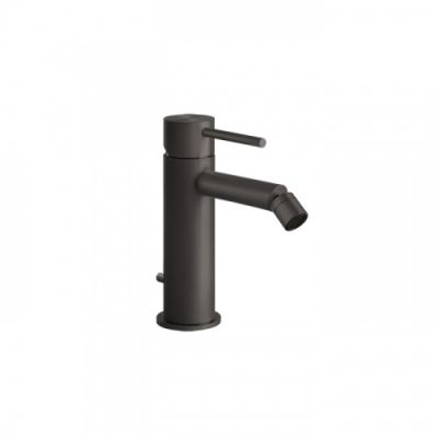 Gessi 316 Смеситель для биде на 1 отв. с донным клапаном, излив: 118мм, цвет: brushed black metal pvd 54007#707