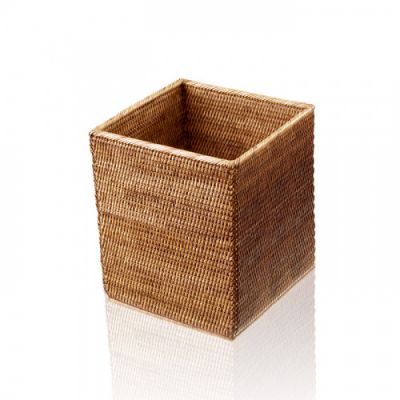 Decor Walther Basket QK Корзина для бумаги 25x25x30см, настольная, цвет: ротанг темный 927392