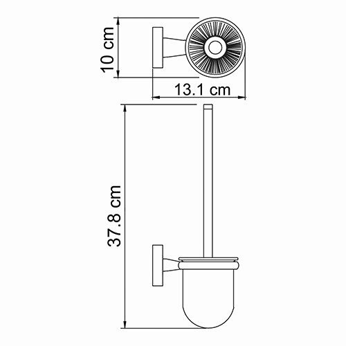 Lippe K-6527 Щетка для унитаза подвесная Размеры (Ш/В/Г): 10х37,8х13,1 см