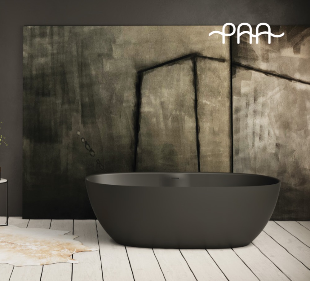 Ванна отдельностоящая 170x80 PAA Bella из Silkstone VABELS/01 Graphite