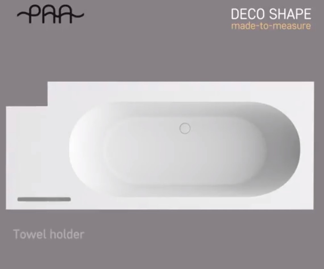 Ванна столешница 250x130 из искусственного камня Silkstone PAA Deco Shape