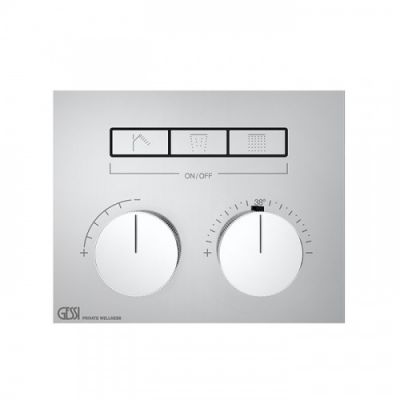 Gessi Hi-Fi Термостат для душа, с включением до 3 источников одновременно, внешняя часть, цвет: хром 63006#031