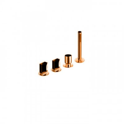 Fantini Venezia In Смеситель для ванны, набортный, 4 отв., без излива, цвет: Matt Copper PVD 29 P9 N567S