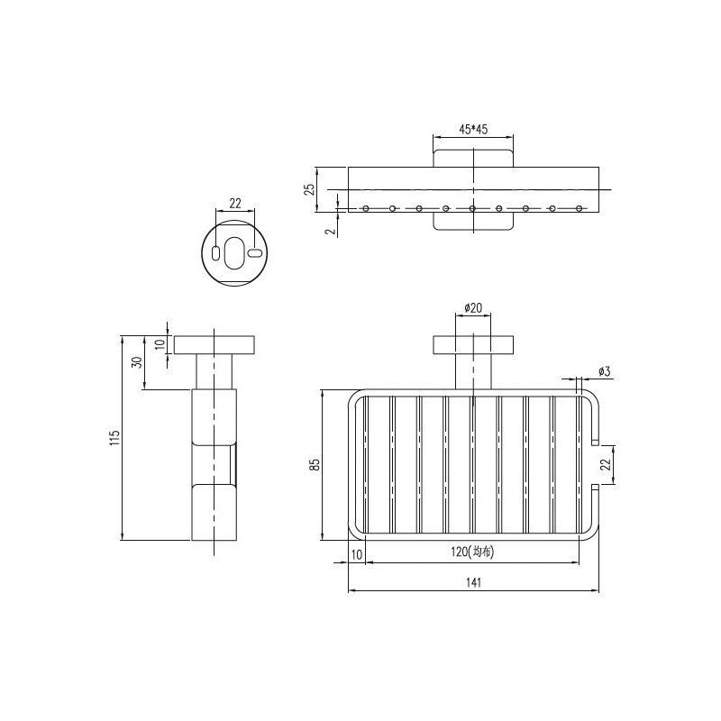 VILLEROY&BOCH  Elements-Tender Мыльница VBTVA15100800061