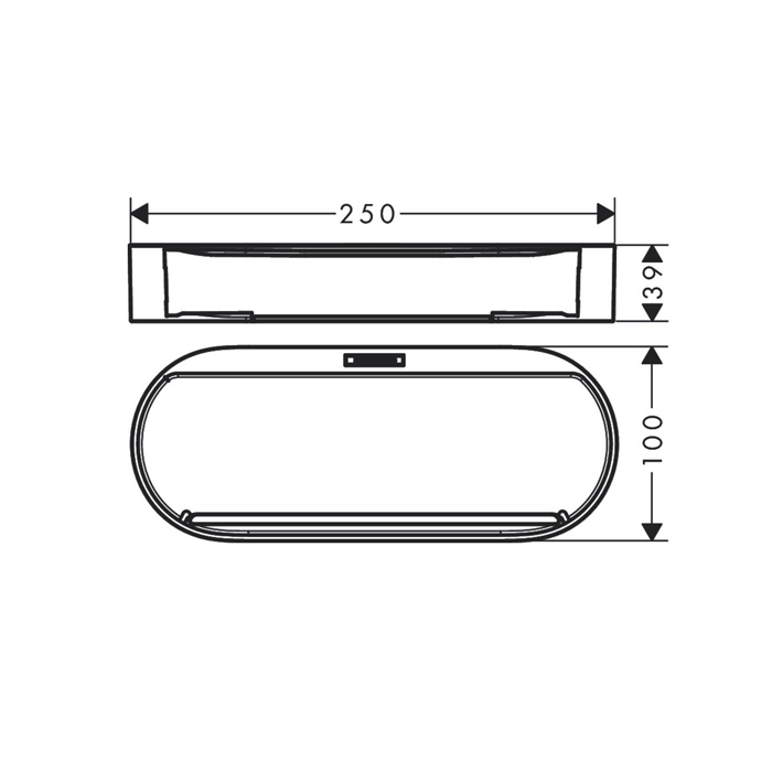 27913670 Hansgrohe WallStoris Корзина для хранения, цвет: матовый черный