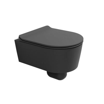 5064GRA Flaminia Mini Link унитаз 485х360 мм, подвесной, укороченный, цвет Grafite