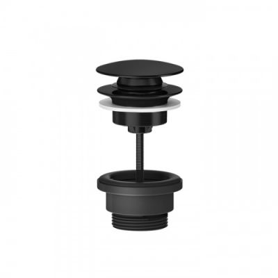 Gessi 316 Донный клапан нажимной &ldquo;Stop&amp;Go, для раковин без перелива, цвет: Black Metal Brushed PVD 54599#707