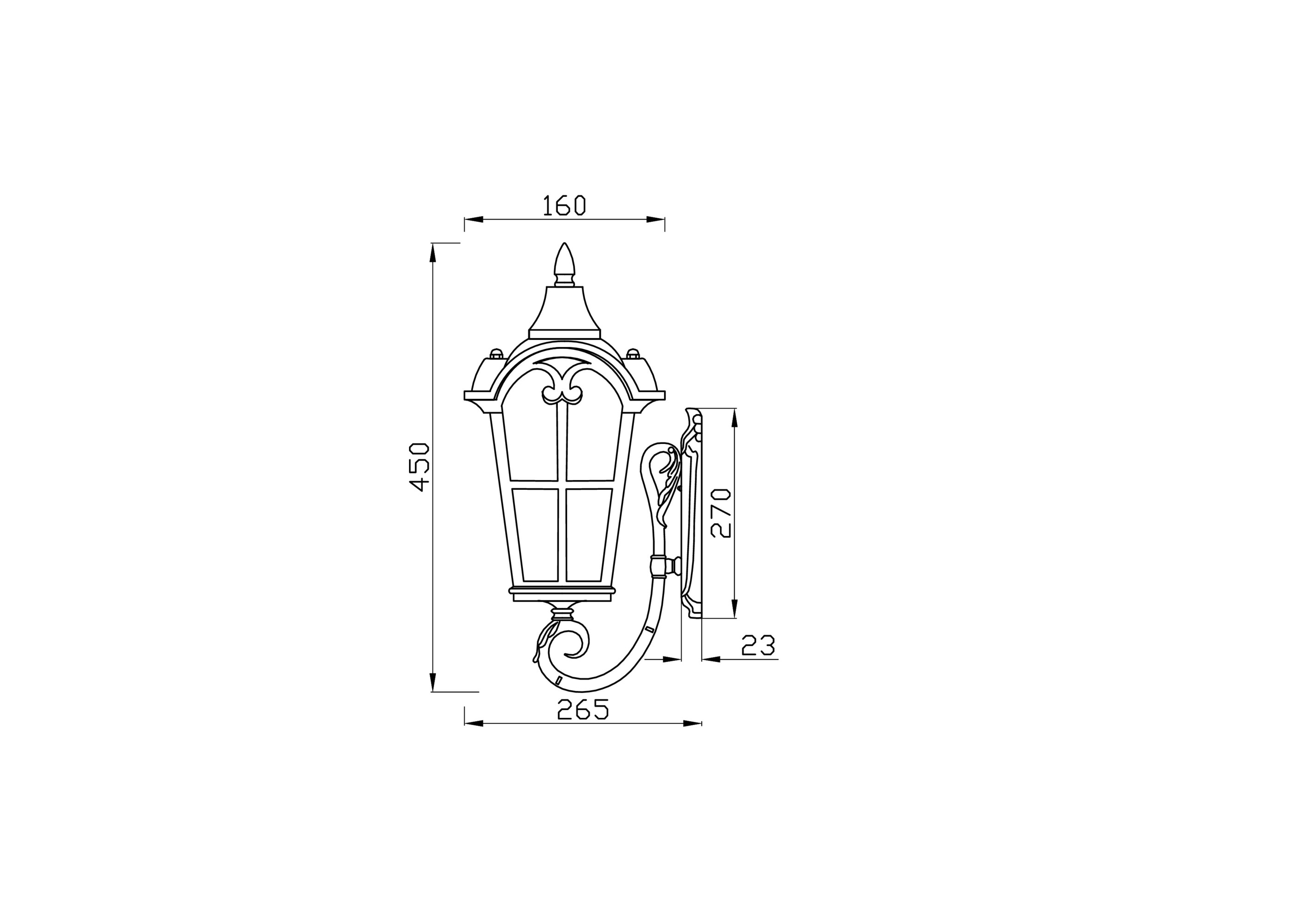 Maytoni OutdoorНастенный светильник (бра) O413WL-01BZ1