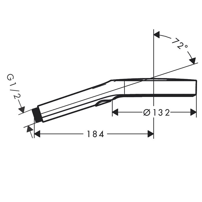 Hansgrohe Rainfinity Ручной душ , лейка 130мм, 3jet, &frac12;;, цвет: хром 26865000