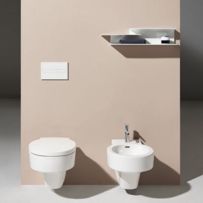 Laufen VAL Биде подвесное 53x39x43см с 1 отв. под смеситель, без боковых отв, цвет: белый 8.3028.1.000.302.1