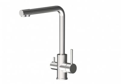 AQG DUO, смеситель для кухни с фильтром, цвет нержавеющая сталь 05DUO560IS