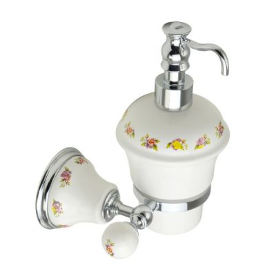 PROVANCE Дозатор жидкого мыла настенный, керамика с декором ML.PRO-60.507.CR