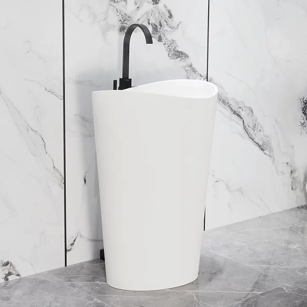 Раковина напольная Onda Grande Montebianco 13008 белая матовая