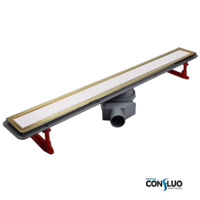 Душевой лоток 650 мм Pestan Confluo Premium Line White Glass Gold