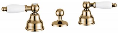 Emmevi Deco Ceramic, группа с донным клапаном для биде на 3 отверстия, цвет бронза 121034/BR