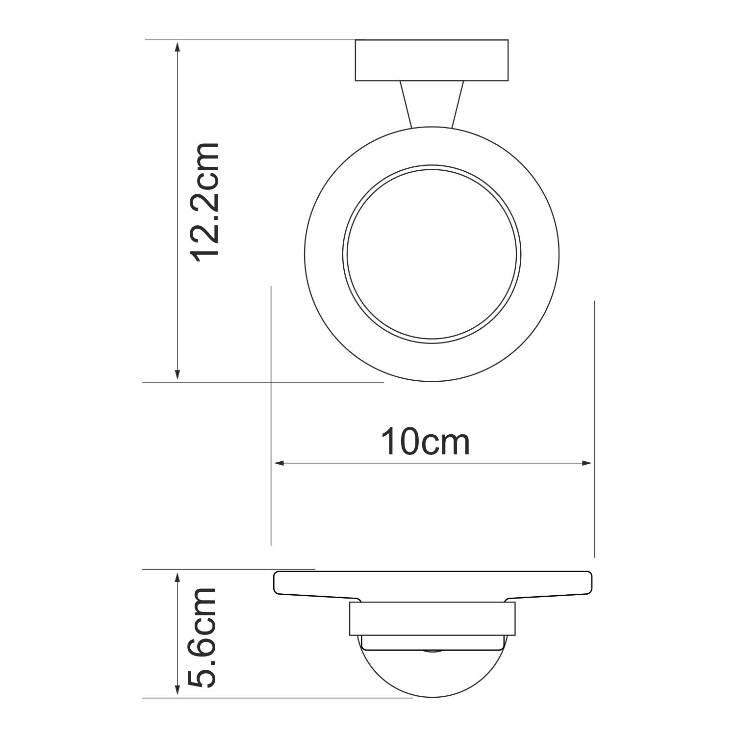 Isen K-4029 Мыльница Размеры (Ш/В/Г): 10х5,6х12,2 см