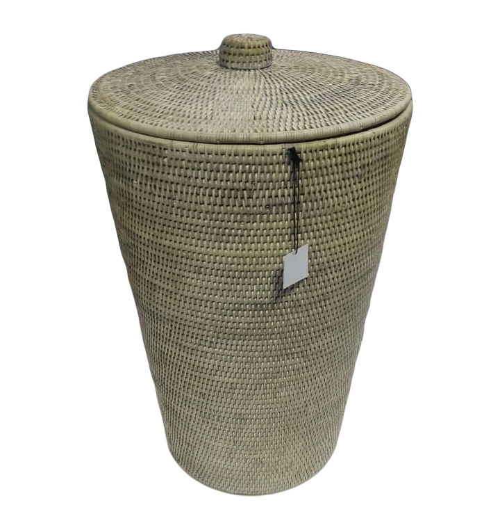 Decor Walther Basket WB Корзина для белья 40x65см, с крышкой, напольная, цвет: ротанг светлый 922091