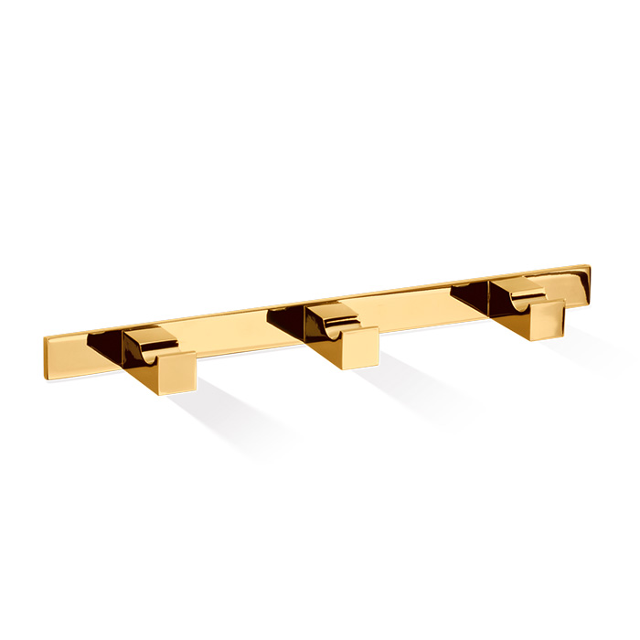Decor Walther Corner HAK3 Панель с 3 крючками 18x4см, подвесной, цвет: золото 562120