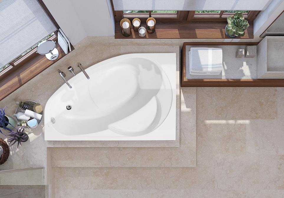 Акриловая ванна 150x100 VAGNERPLAST FLORA 150 left