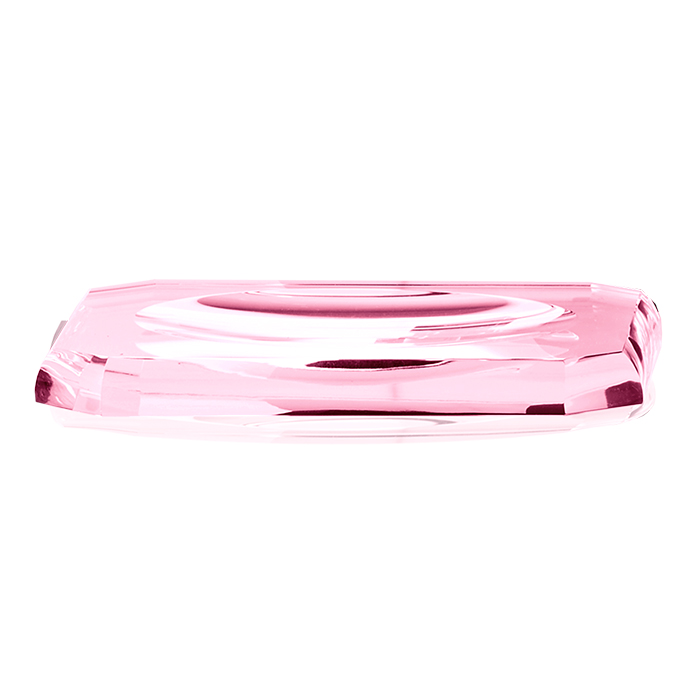 Decor Walther Kristall KS Лоток для расчесок, цвет: хрусталь розовый 924061