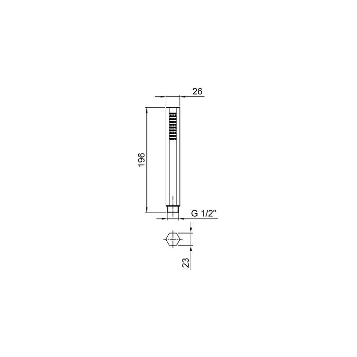 Fantini Venezia Ручной душ VENEZIA, цвет: хром 90 02 9849