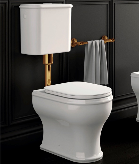 Крышка сиденье для унитаза Azzurra CHARME CHA1800/F золото