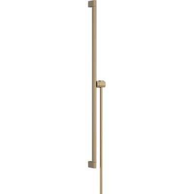 24405140 Hansgrohe Unica Душевая штанга S Puro 90 см со слайдером и шлангом Isiflex 160см, цвет: бронза