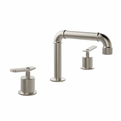 79325580 Palazzani Industrial Gas врезной смеситель для раковины на 3 отверстия,  Шлифованная сталь, PVD 80